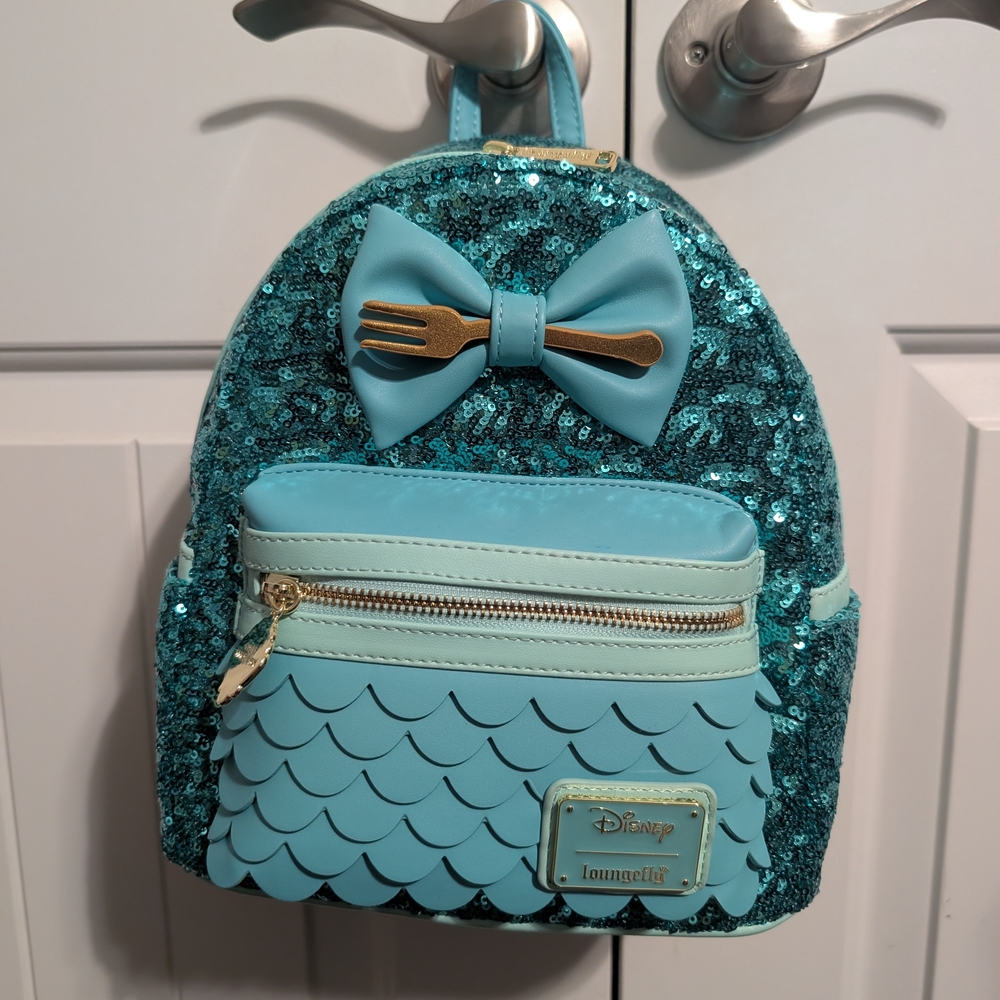 Loungefly The Little Mermaid Sequin Collection Mini Backpack